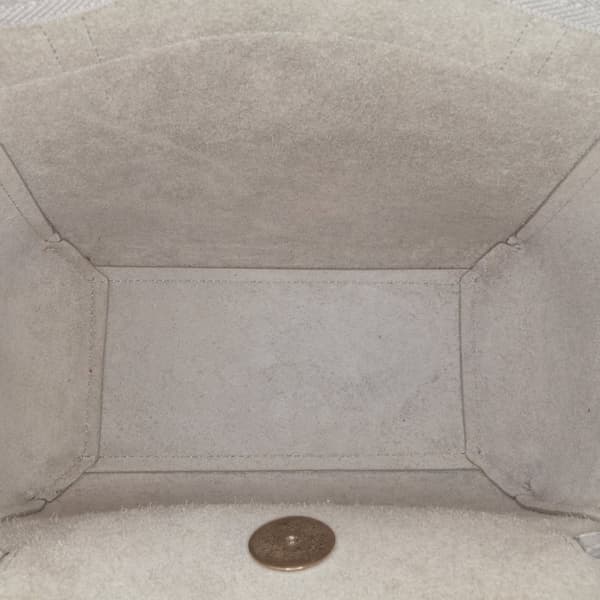Pre-owned Celine Nano Grained Calfskin Belt Bag Gray