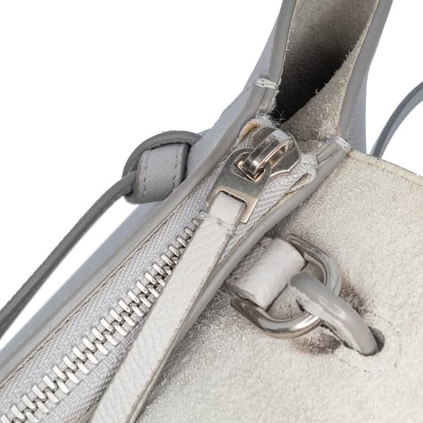 Pre-owned Celine Nano Grained Calfskin Belt Bag Gray