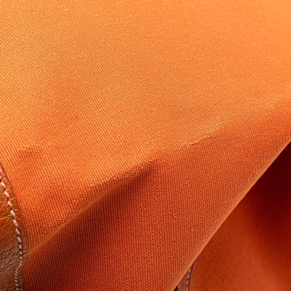 Pre-owned Hermès Toile and Negonda Garden Party 30 Orange