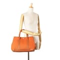 Miniatyrbild 8 av 8: Pre-owned Hermès Toile and Negonda Garden Party 30 Orange