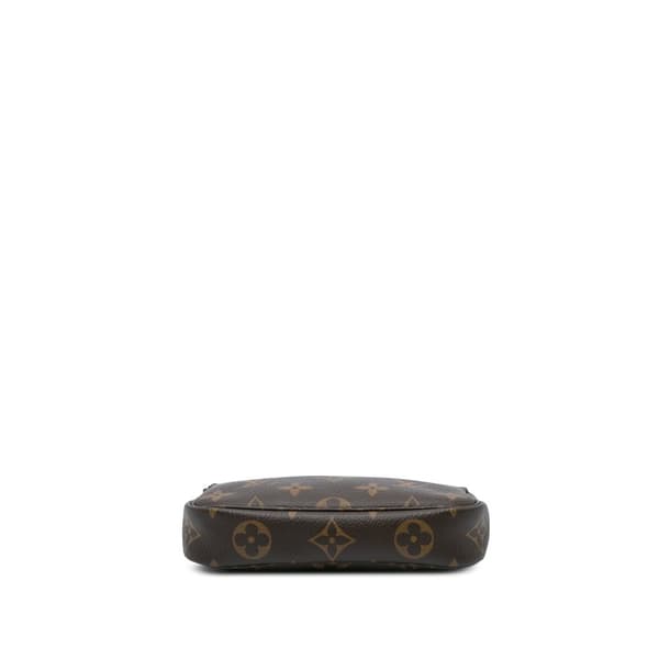 Pre-owned Louis Vuitton Monogram Mini Pochette Accessoires Brown