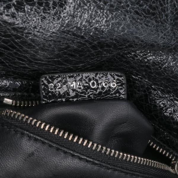 Pre-owned Dior Mini Ceramic Effect Deerskin Jeweled Swan Lady Dior Black