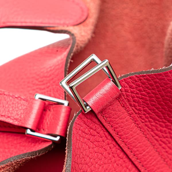 Pre-owned Hermès Clemence Picotin Lock 18 Pink