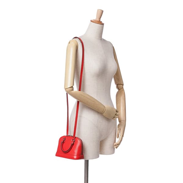 Pre-owned Louis Vuitton Epi Alma BB Red