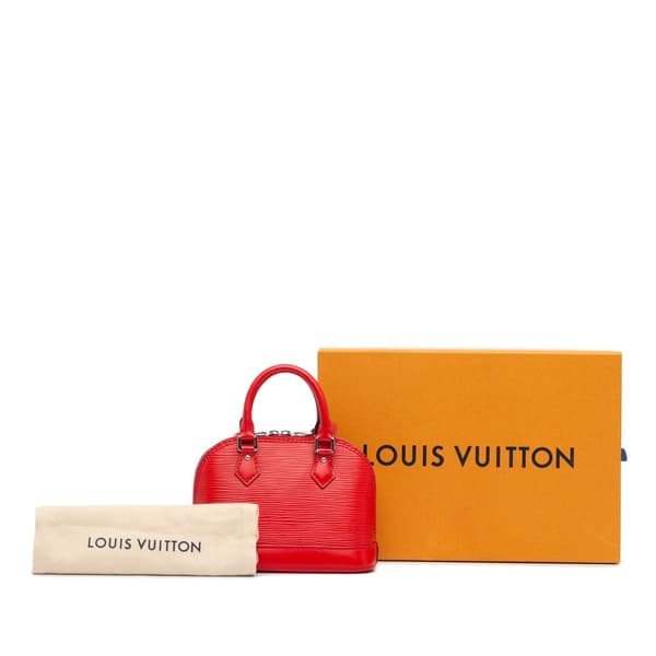 Pre-owned Louis Vuitton Epi Alma BB Red