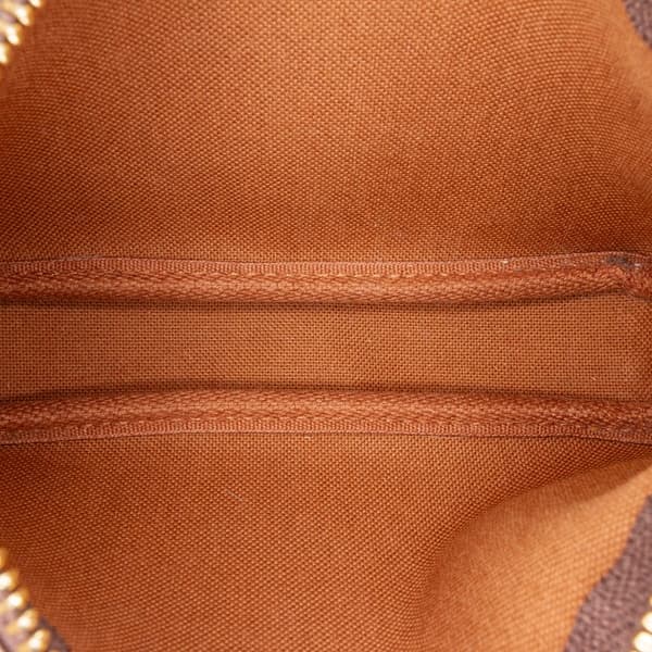 Pre-owned Louis Vuitton Monogram Mini Pochette Accessoires Brown