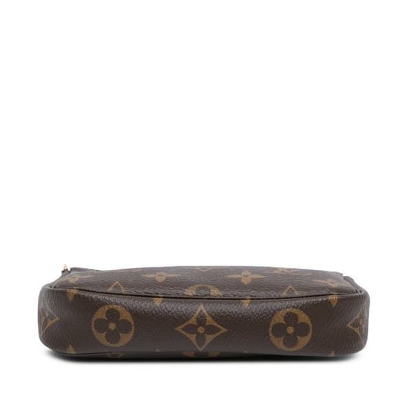 Pre-owned Louis Vuitton Monogram Mini Pochette Accessoires Brown