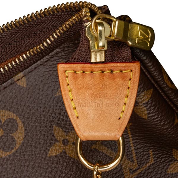 Pre-owned Louis Vuitton Monogram Mini Pochette Accessoires Brown