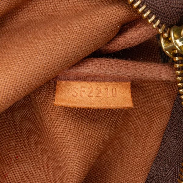 Pre-owned Louis Vuitton Monogram Mini Pochette Accessoires Brown