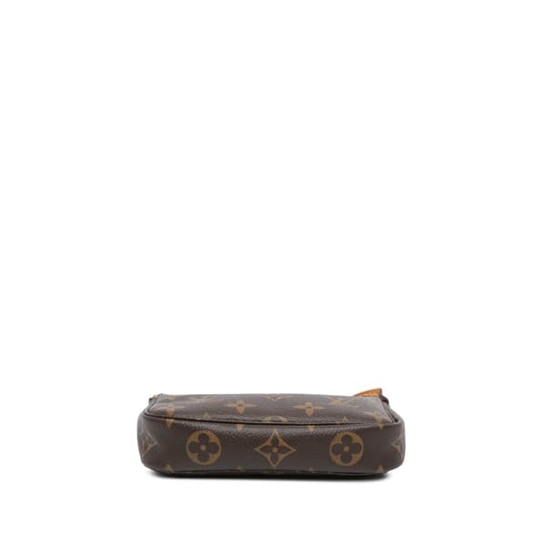 Pre-owned Louis Vuitton Monogram Mini Pochette Accessoires Brown