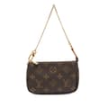 Pikkukuva 1 / 9: Pre-owned Louis Vuitton Monogram Mini Pochette Accessoires Brown