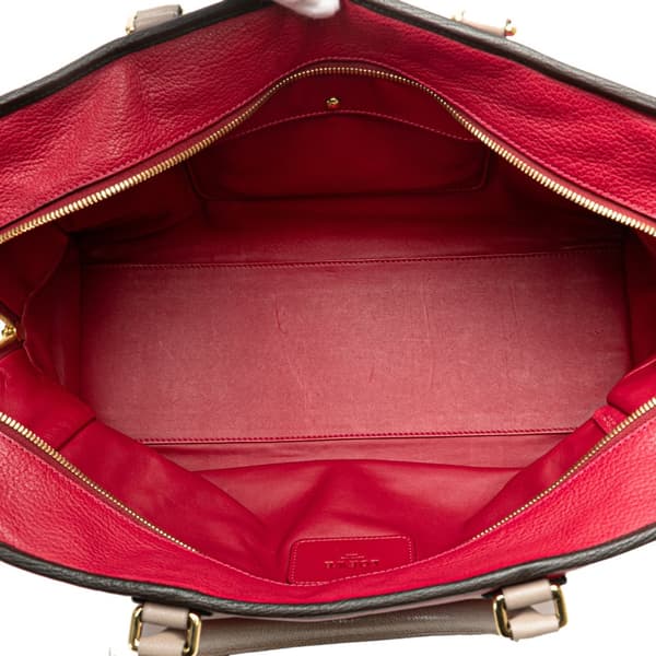 Pre-owned LOEWE Tricolor Leather Amazona 36 Red