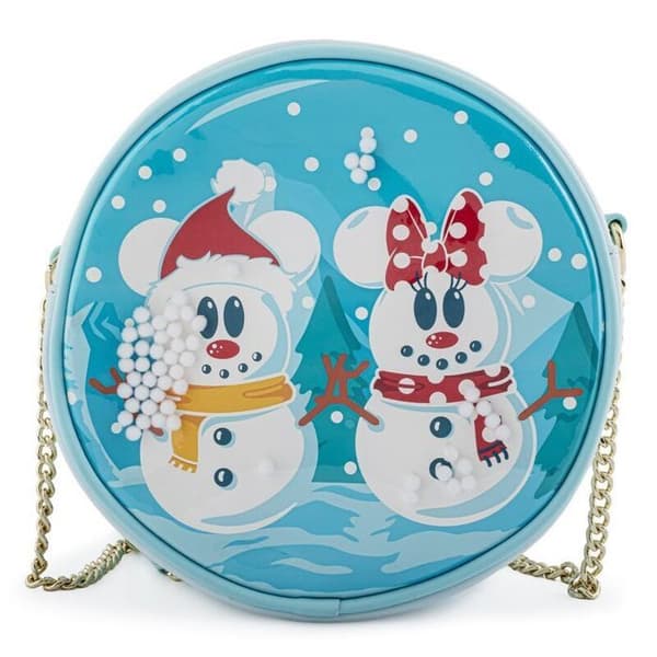 Axelväska - Loungefly - Disney - Mickey Minnie - Snögubbe - Syntetisk