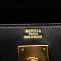 Miniatyrbilde 5 av 10: Pre-owned Hermès Box Calf Kelly Sellier 32 Black