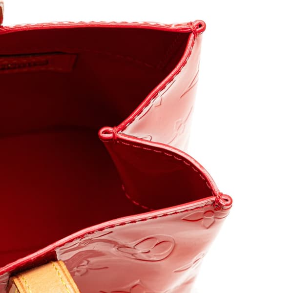 Pre-owned Louis Vuitton Monogram Vernis Reade PM Red