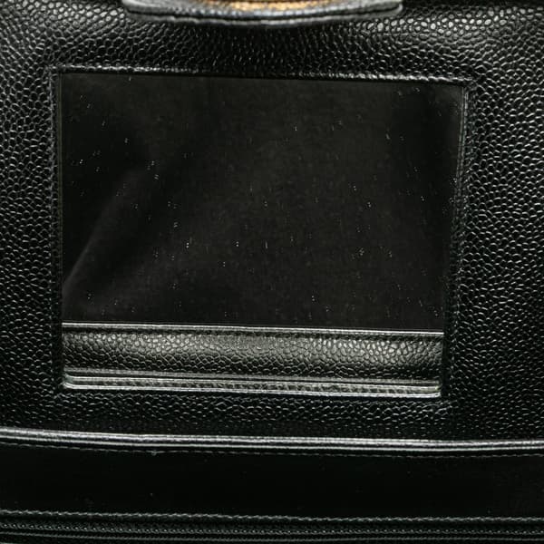 Pre-owned Chanel CC Caviar Vanity Case Black