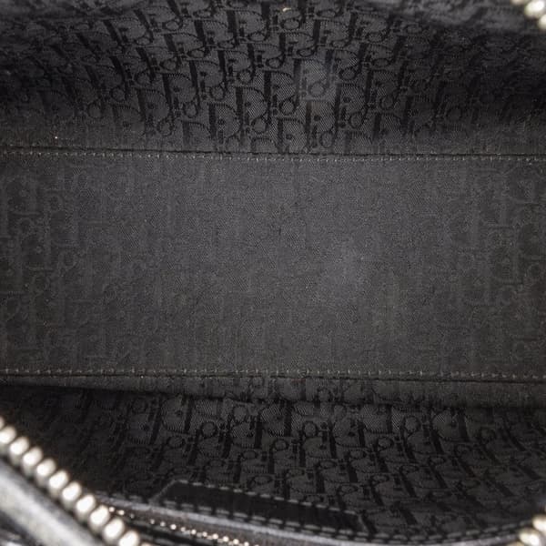 Pre-owned Dior Medium Patent Cannage Lady Dior Black