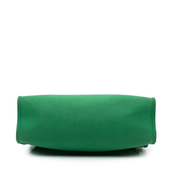 Pre-owned Hermès Toile Herbag Zip 31 Green