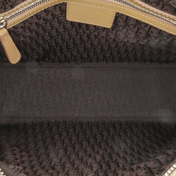 Pre-owned Dior Large Patent Cannage Lady Dior Yellow