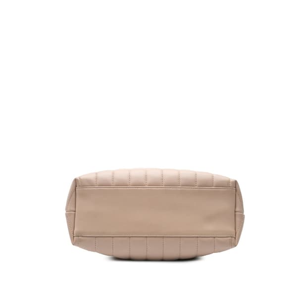 Pre-owned Saint Laurent Small Quilted Leather Monogram Y LouLou Shopper Brown