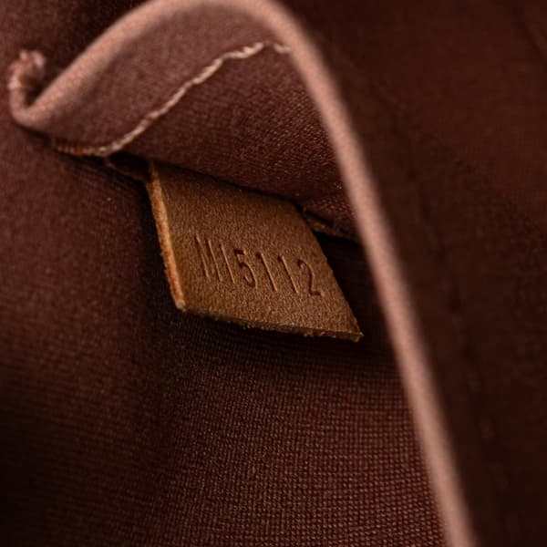 Pre-owned Louis Vuitton Monogram Vernis Alma BB Brown
