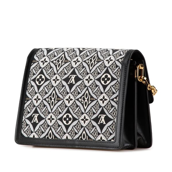 Pre-owned Louis Vuitton Monogram Since 1854 Dauphine MM Black
