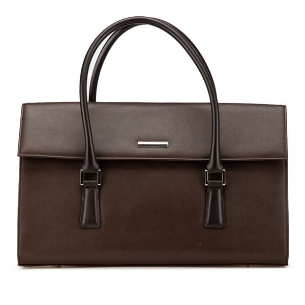 Pre-owned Burberry Leather Handbag Brown