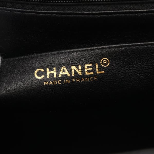 Pre-owned Chanel Caviar Kelly Top Handle Bag Black