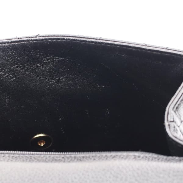Pre-owned Chanel Caviar Kelly Top Handle Bag Black