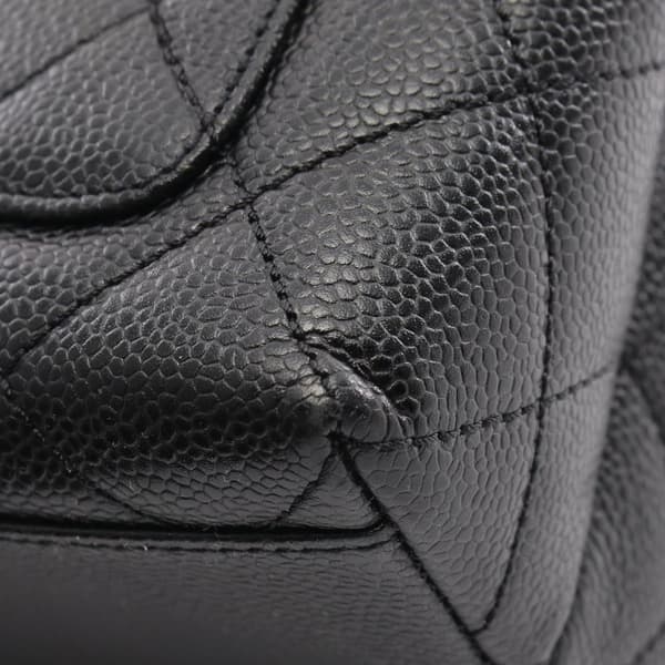 Pre-owned Chanel Caviar Kelly Top Handle Bag Black