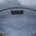 Miniatyrbild 4 av 10: Pre-owned Dior Small Denim Macrocannage Lady D Joy Blue