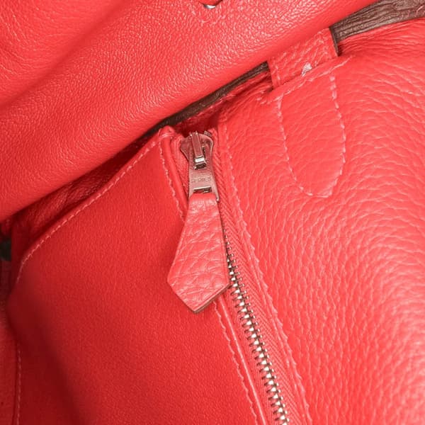 Pre-owned Hermès Clemence Kelly II Retourne 32 Red