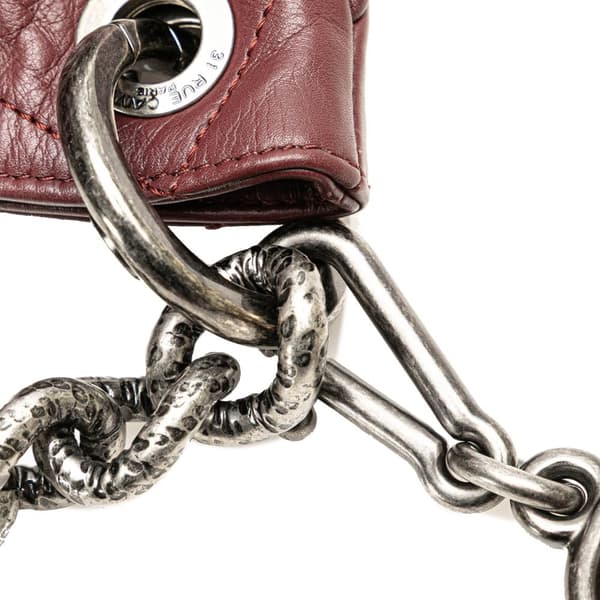 Pre-owned Chanel Quilted Calfskin Coco Pleats Hobo Red