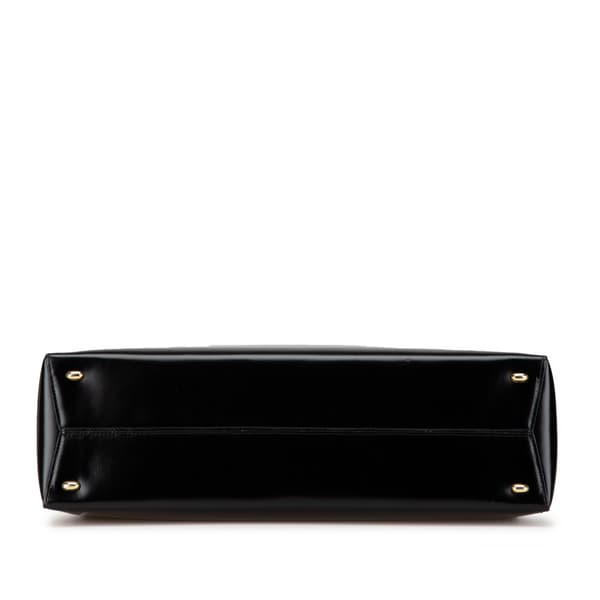 Pre-owned Celine Large Smooth Calfskin 16 Top Handle Bag Black