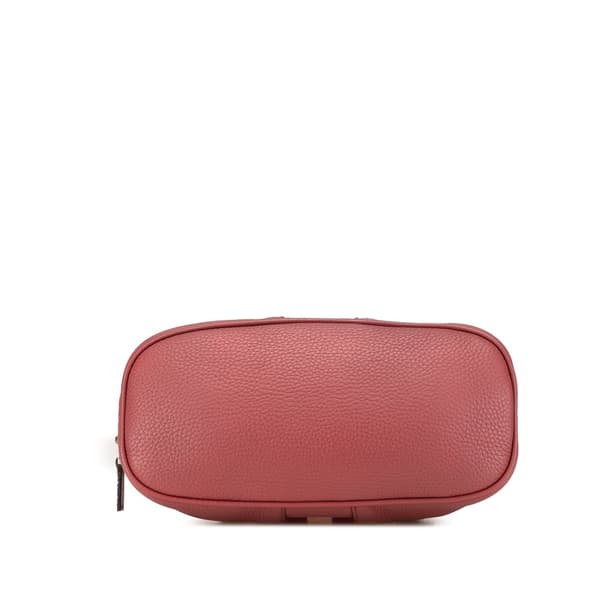 Pre-owned Gucci Mini Leather Web Dome Satchel Red