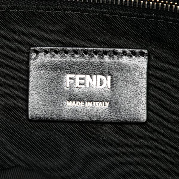 Pre-owned Fendi Camouflage Nylon Convertible Baguette Satchel Green