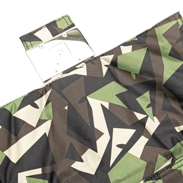 Pre-owned Fendi Camouflage Nylon Convertible Baguette Satchel Green