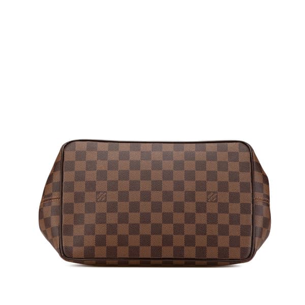 Pre-owned Louis Vuitton Damier Ebene Bergamo MM Brown