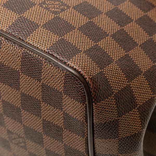 Pre-owned Louis Vuitton Damier Ebene Bergamo MM Brown