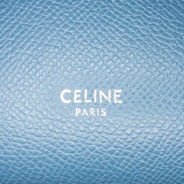 Pre-owned Celine Nano Grained Calfskin Belt Bag Blue