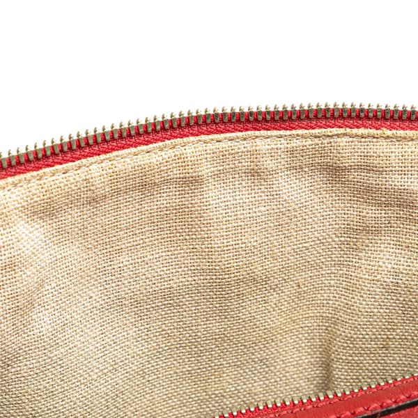 Pre-owned Gucci Medium Microguccissima Satchel Red