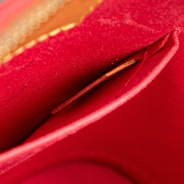 Pre-owned Louis Vuitton Monogram Vernis Alma BB Red