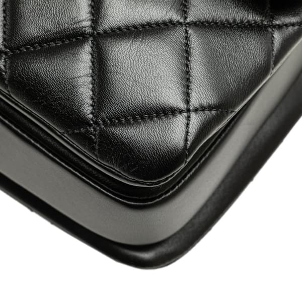 Pre-owned Chanel Medium Lambskin Trendy CC Flap Black