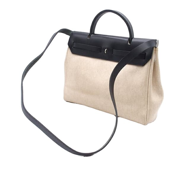 Pre-owned Hermès Toile Herbag 31 Brown