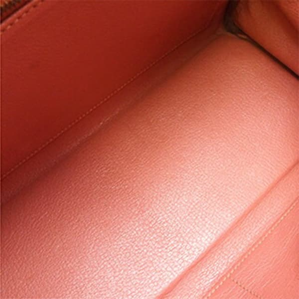 Pre-owned Hermès Clemence Kelly II Retourne 28 Orange