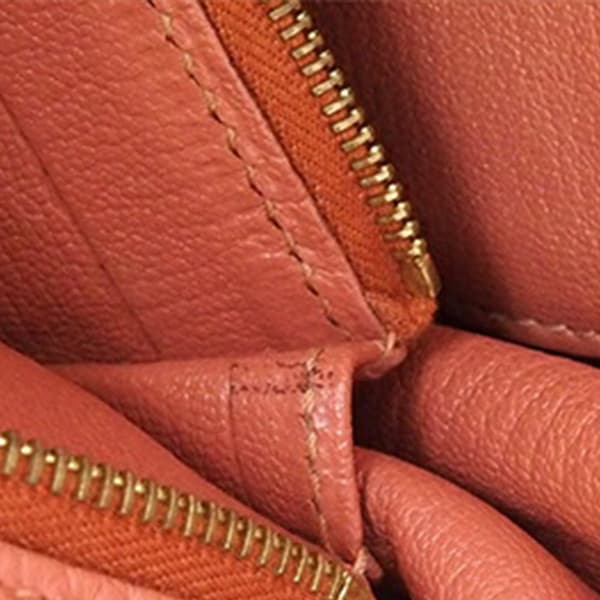 Pre-owned Hermès Clemence Kelly II Retourne 28 Orange