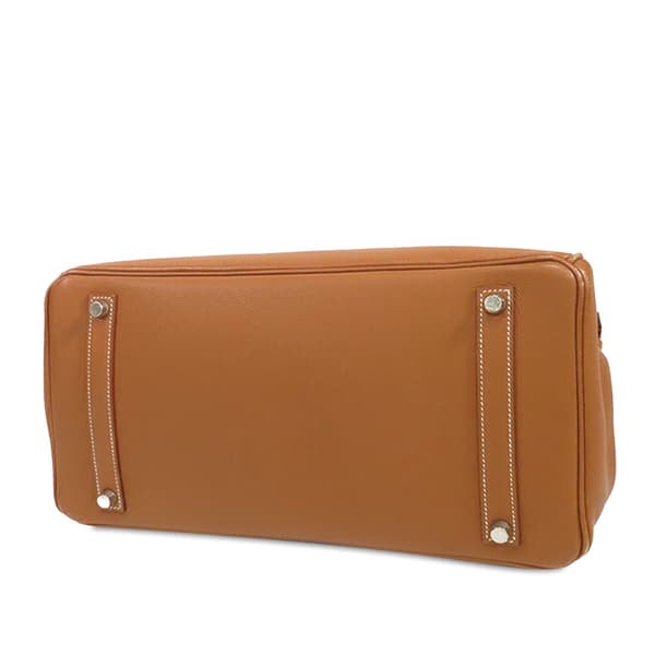 Pre-owned Hermès Togo Birkin Retourne 35 Brown