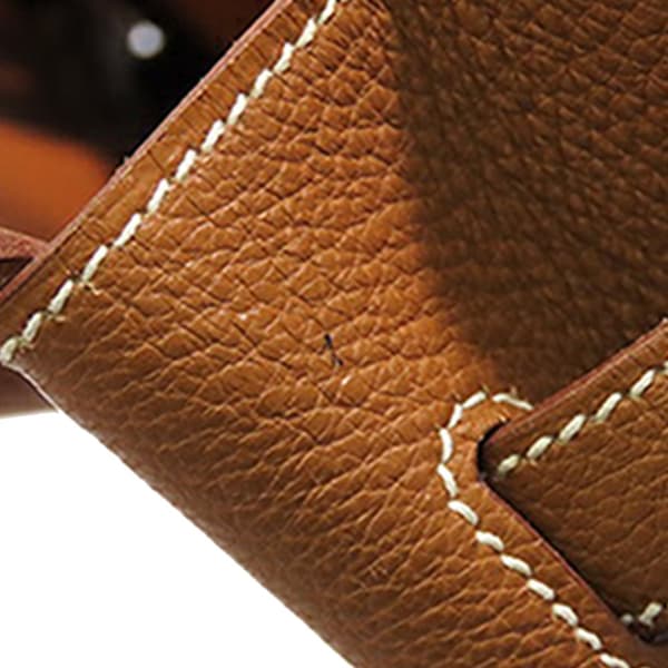 Pre-owned Hermès Togo Birkin Retourne 35 Brown