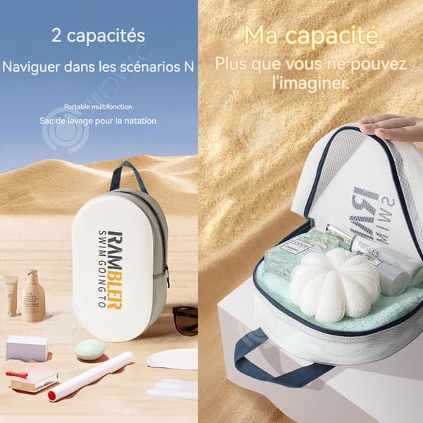INN Beach bag 8L vattentät kosmetisk väska sportväska stor kapacitet rese- och fitness necessär för simning