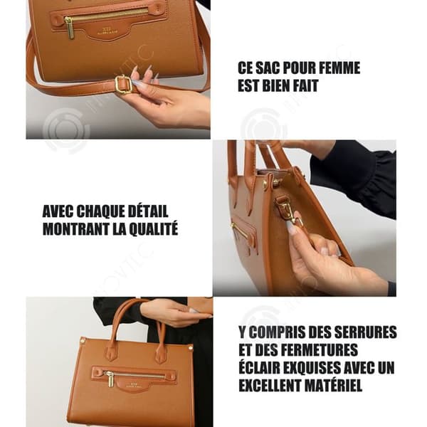 INN Högvolym handväska lädervaror bagage mode handväska asymmetrisk axelrem mode klassisk imitation PU läder luffarväska